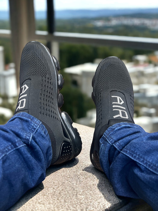 Infinite Styles Unisex Slip On Air Sport Shoes (Free Pair Of Ankle Nike Socks)