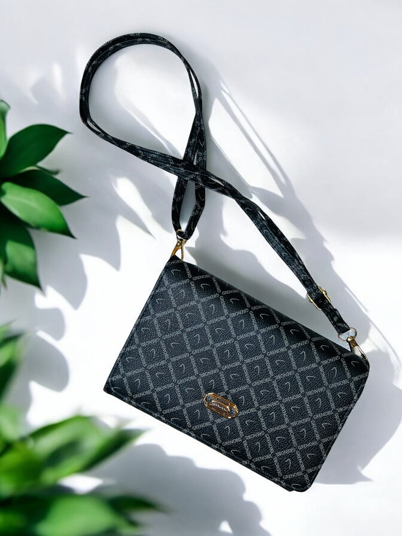 Grenobil Monogram Print Crossbody Set D-3826