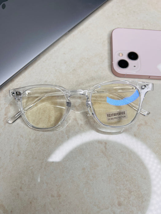 Round Frame Anti Blue Light Fashion Eyeglasses