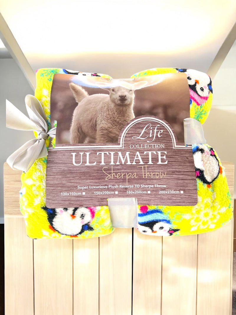Ultimate Super King Sherpa Throw Blanket – Ultra-Soft, Warm & Cozy Comfort