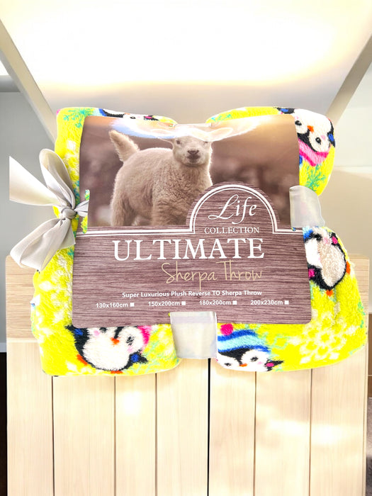 Ultimate Super King Sherpa Throw Blanket – Ultra-Soft, Warm & Cozy Comfort