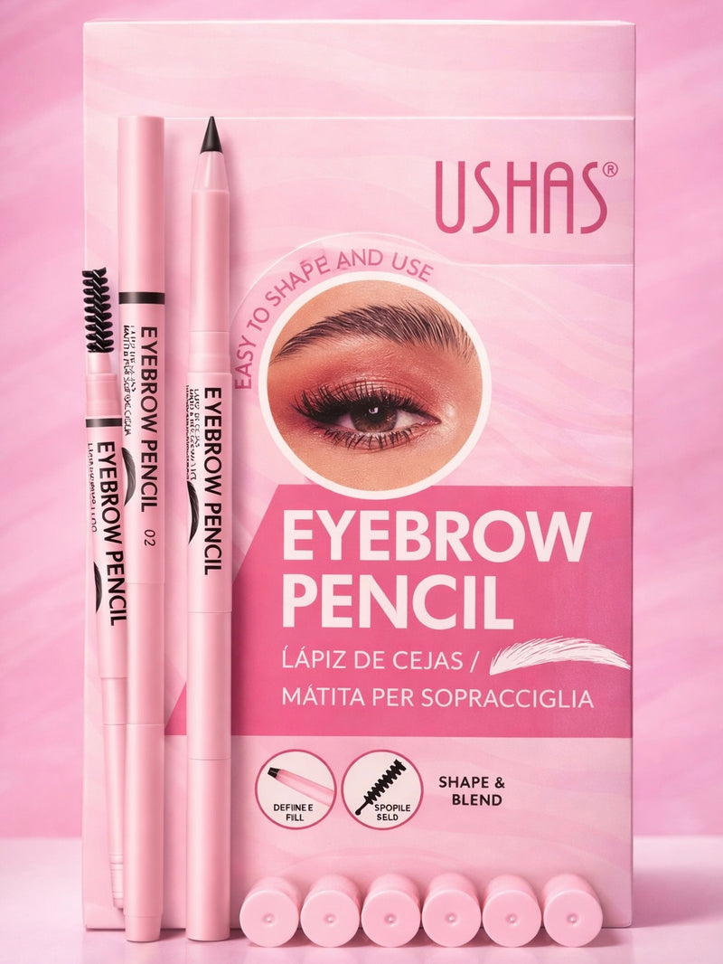USHAS Easy Shape Eyebrow Pencil with Spoolie UP016-MIX