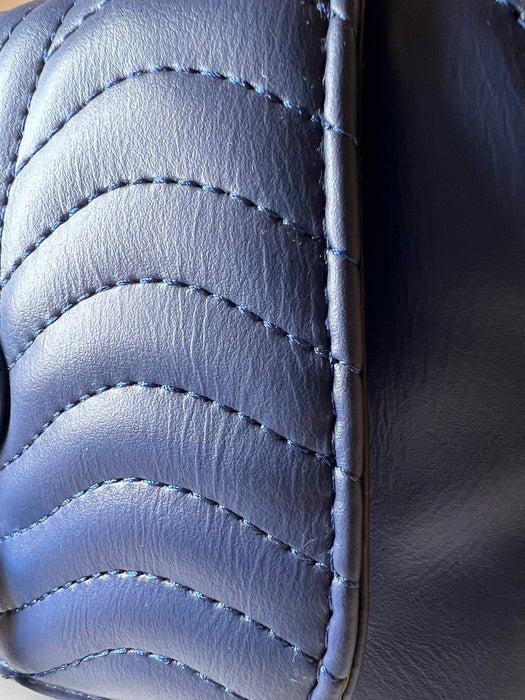 Designer Chevron Detail Flap Chain Square Bag