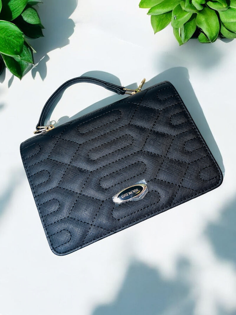 Grenobil Quilted Mauve Handbag D9299