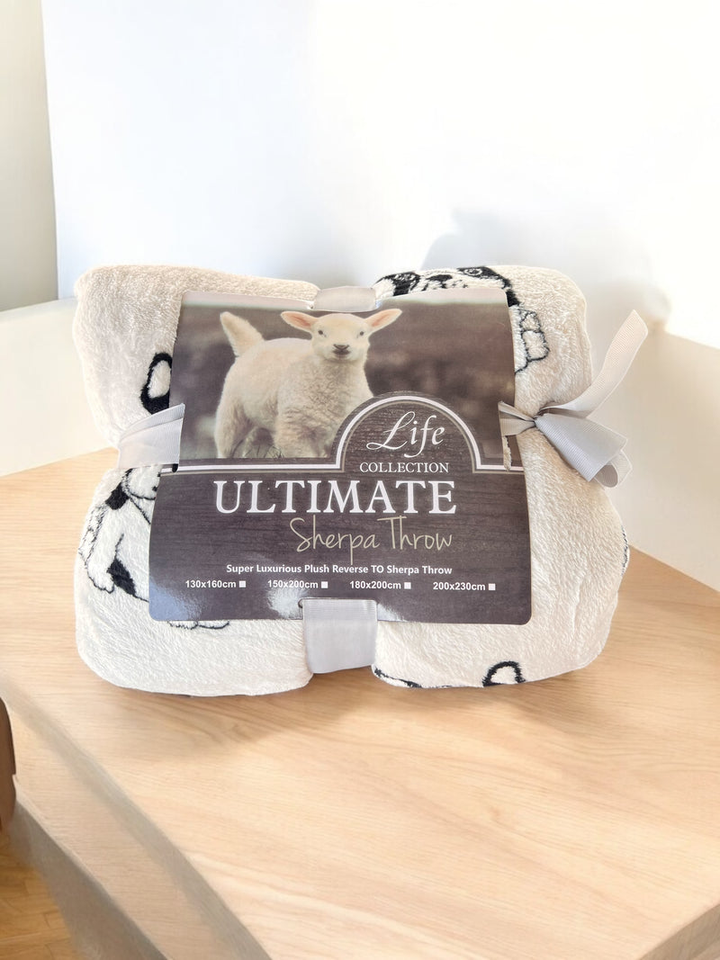 Ultimate Super King Sherpa Throw Blanket – Ultra-Soft, Warm & Cozy Comfort
