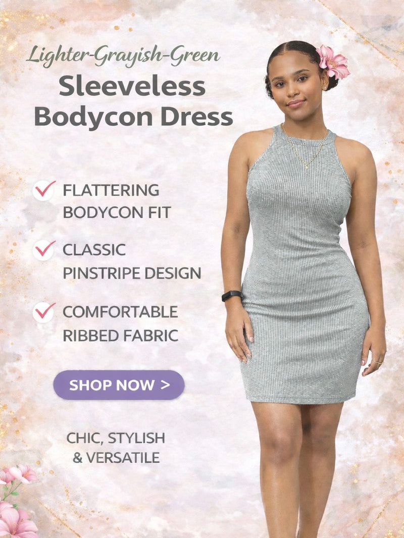 Everyday Muse Ribbed Bodycon Mini Dress AH12