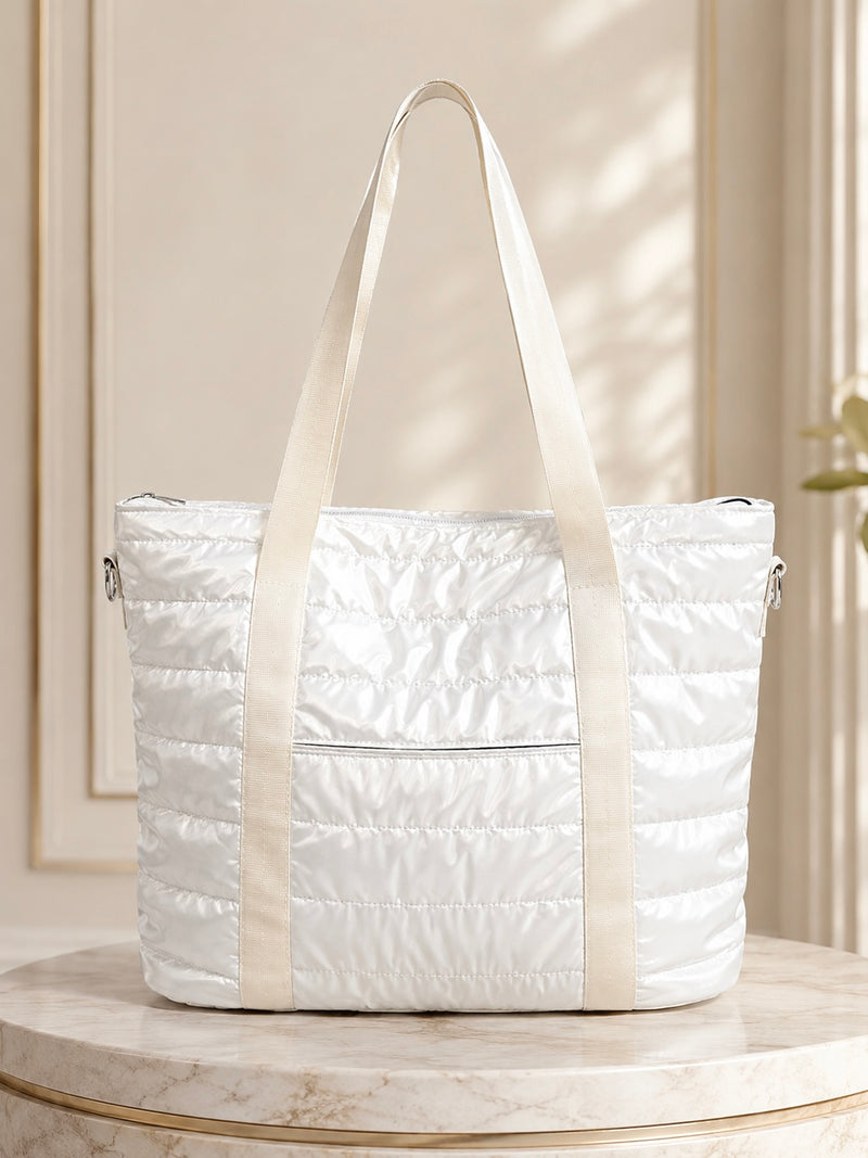 Cloud Carry Large Quilted Puffer Tote Bag A-058