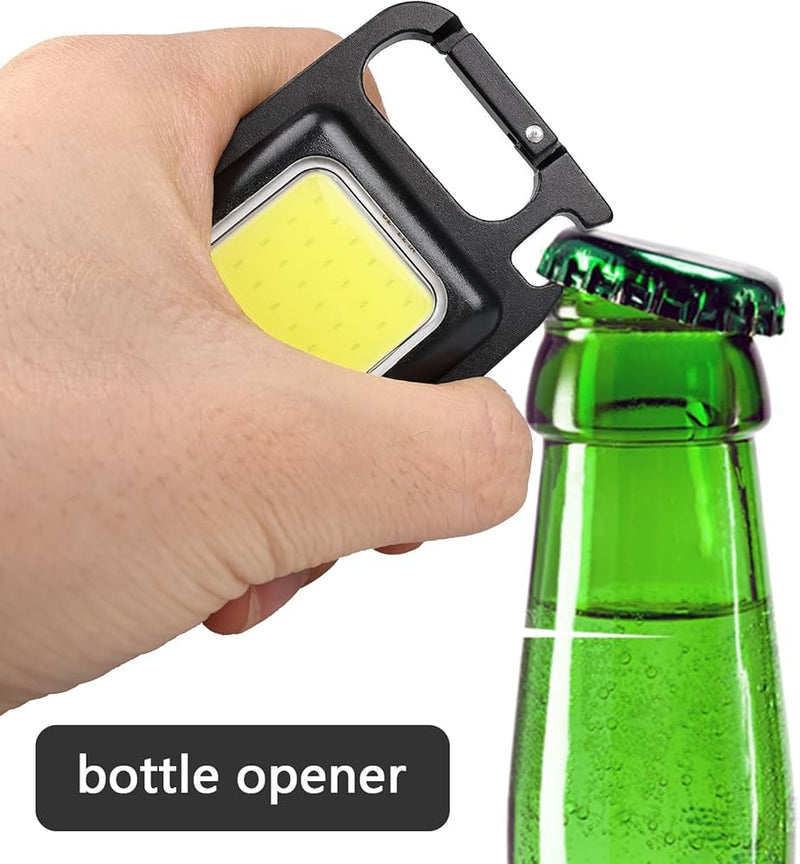 COB Single Pack Rechargeable Keychain Light - Compact & Powerful Illumination