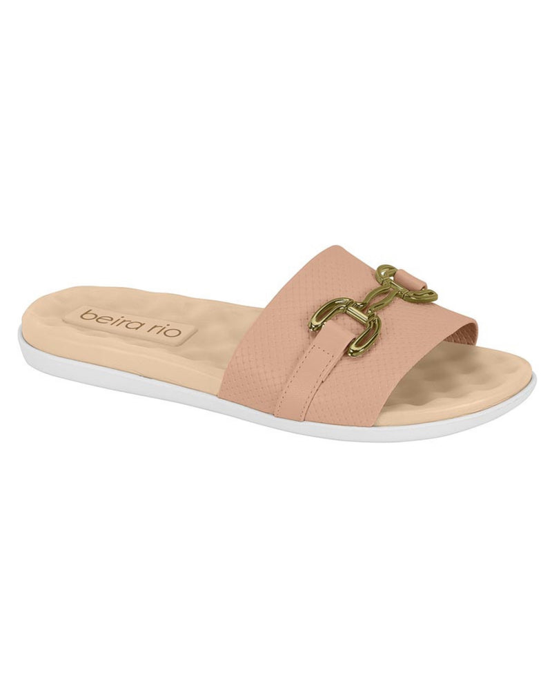 Beira Rio Gold Chain Comfort Slide 8360.362