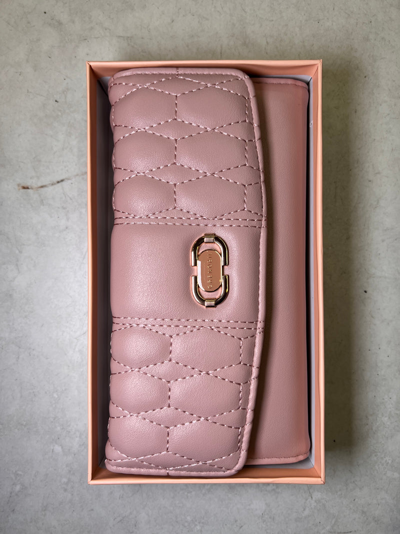 Grenobil Hexagon Quilted Wallet D-9194#