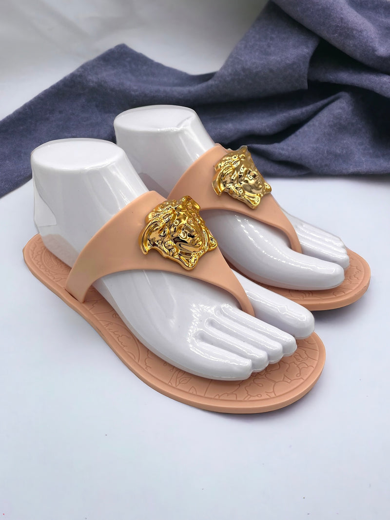 Ladies VERSACE Medusa Head Motif Sandals