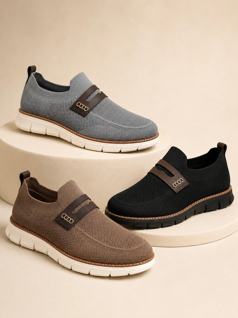 Soft Steps FlexKnit Comfort Strap Slip-On Sneakers B2-1