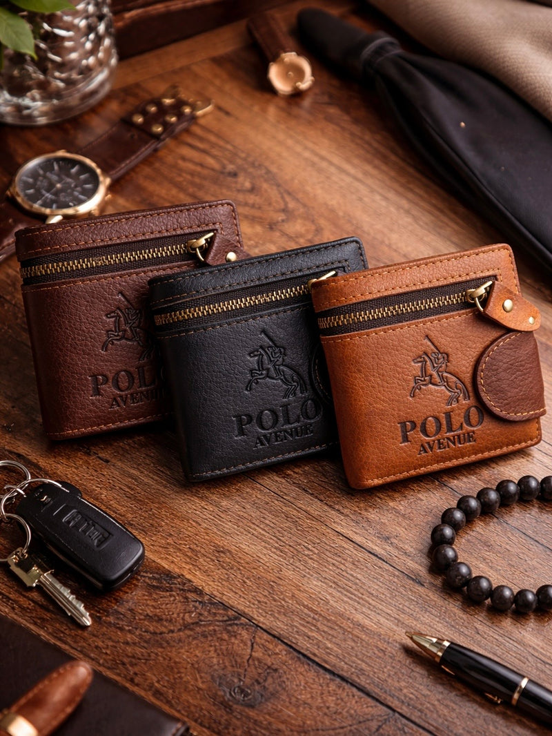 Polo Avenue Compact Zip Coin Wallet 8255C