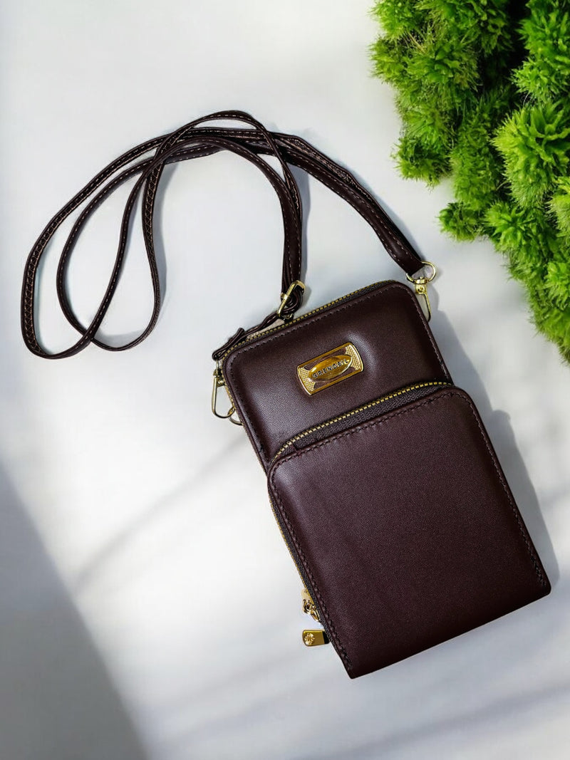 Grenobil Sleek Black Crossbody Sling Bag D-3905