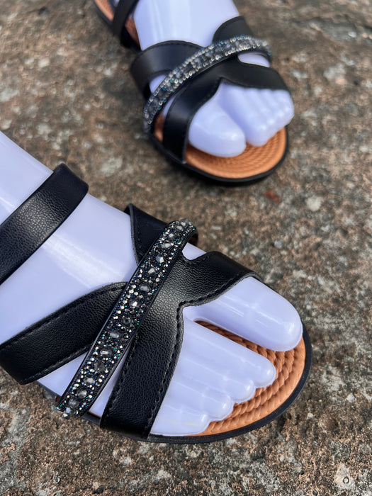 Moleca Radiance Comfort Sandals – Shimmering Straps for Stylish Comfort