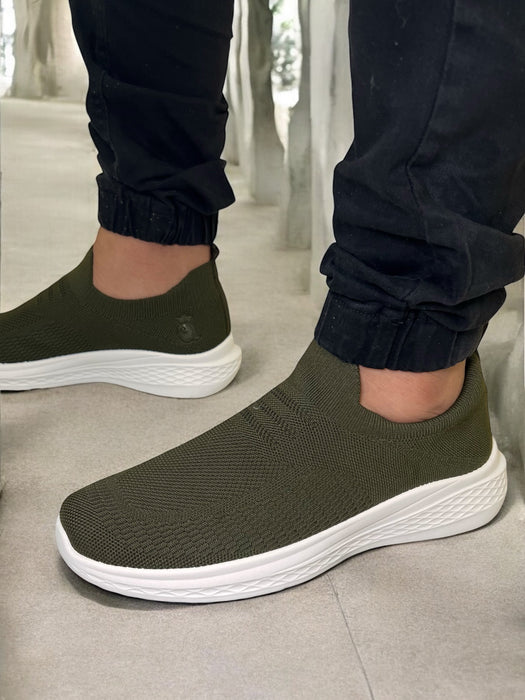 SHIDaQIN Shadow Glide - Slip-On Knit Sneakers