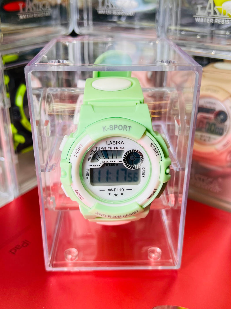 Bright Pink LASIKA K-Sport Digital Watch - Perfect for Active Lifestyles