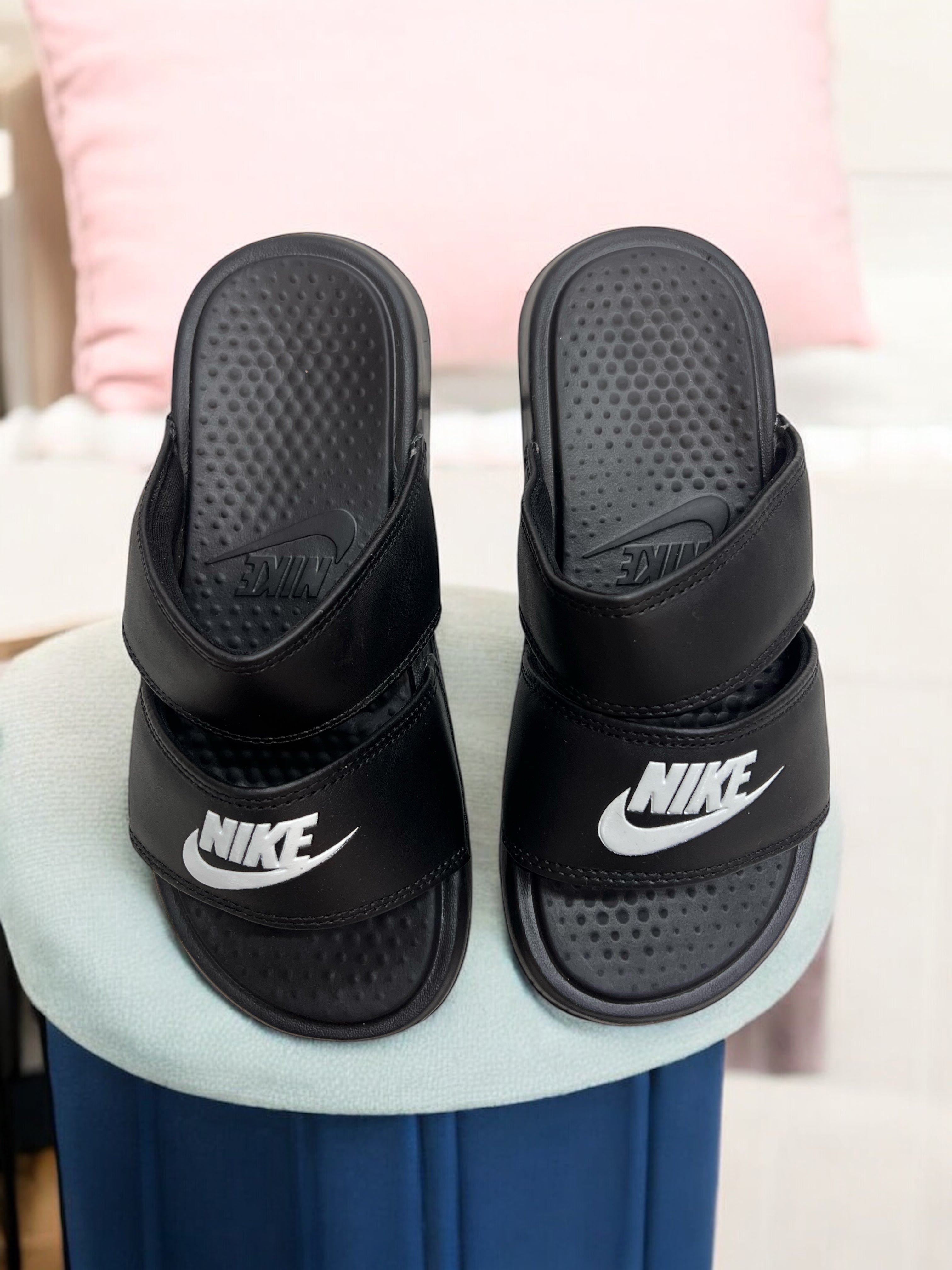 nike slippers 2 straps
