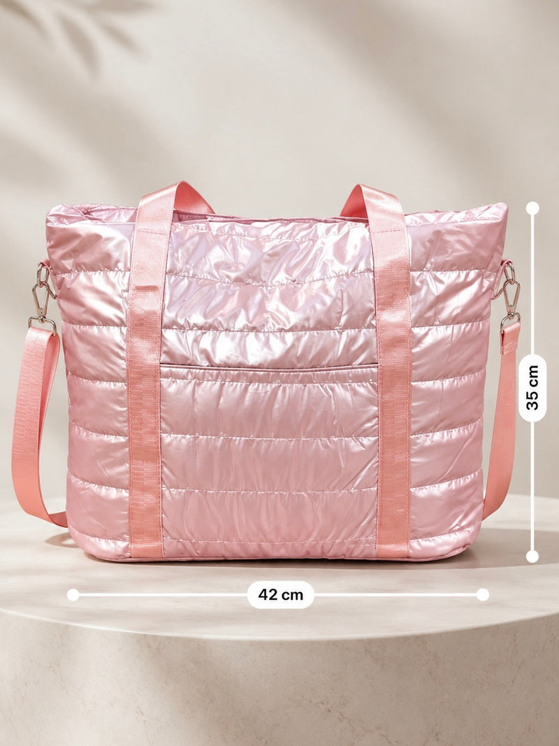 Cloud Carry Large Quilted Puffer Tote Bag A-058