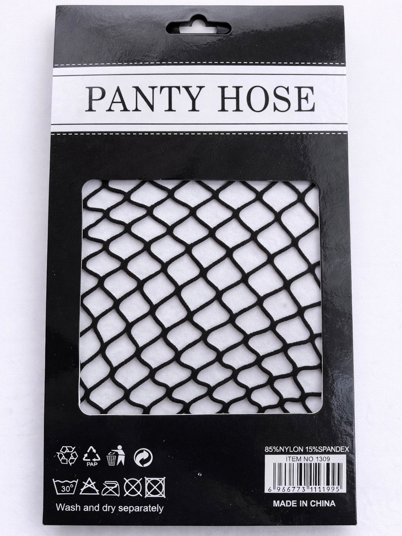 SmallBirdMate Fishnet Pantyhose – Classic Black Net Tights 1309-1