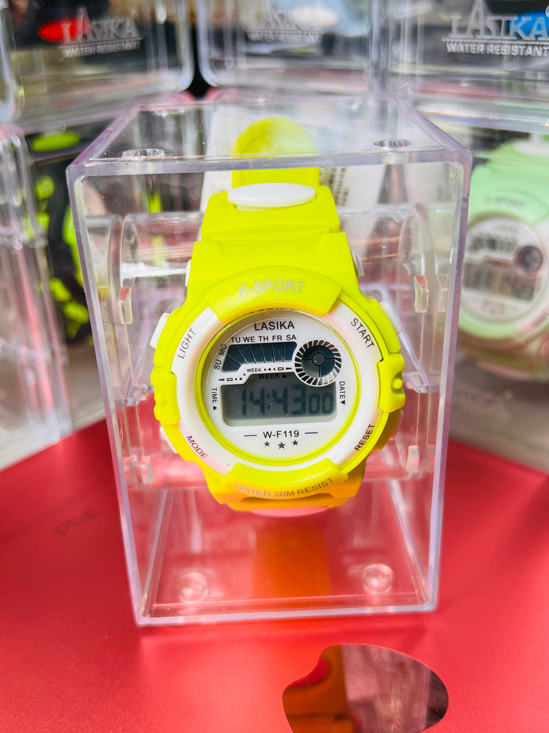Bright Pink LASIKA K-Sport Digital Watch - Perfect for Active Lifestyles