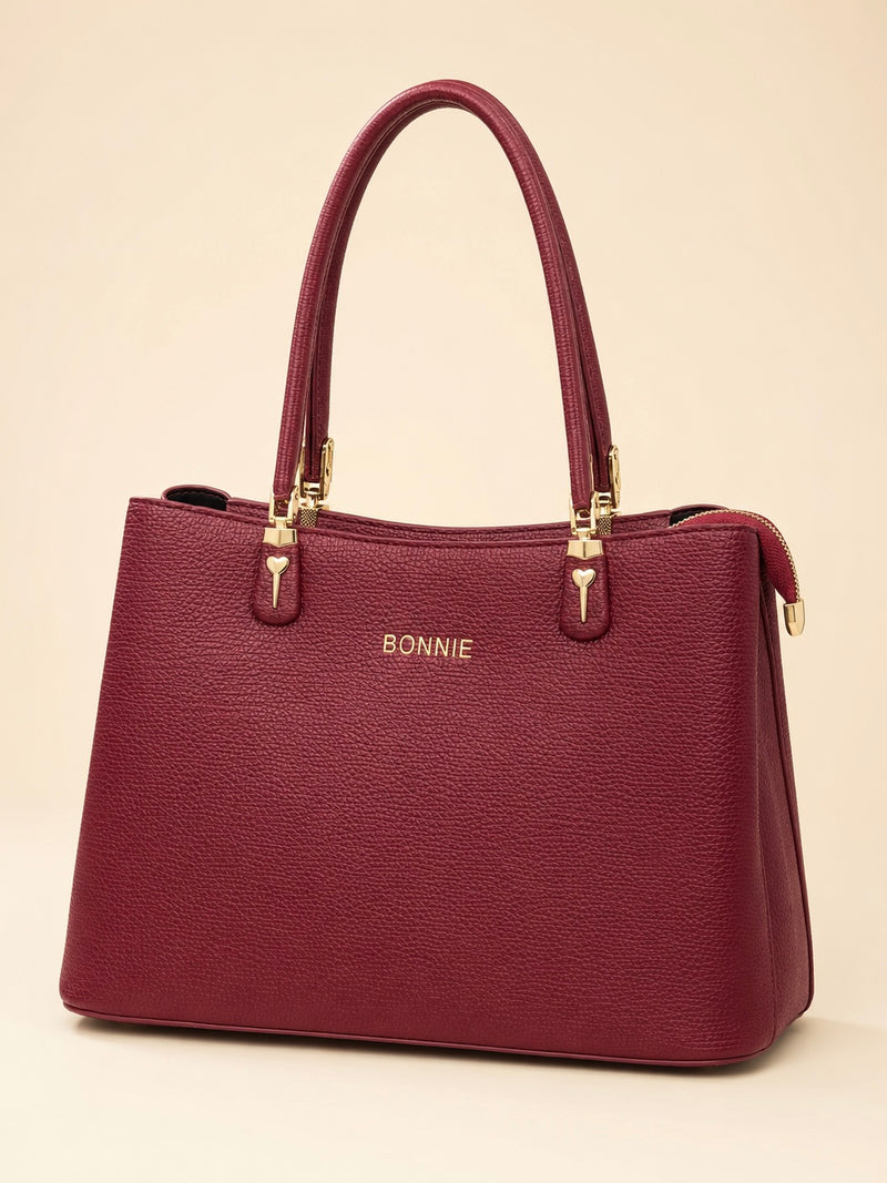 Executive Elegance 3-Compartment Handbag A-070