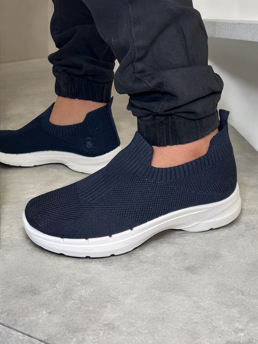 SHIDaQIN Earthbound Comfort Knit Slip-On Sneakers