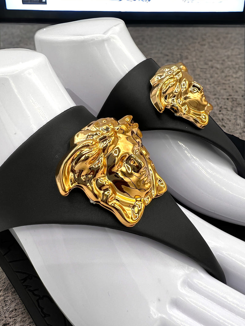 Ladies VERSACE Medusa Head Motif Sandals