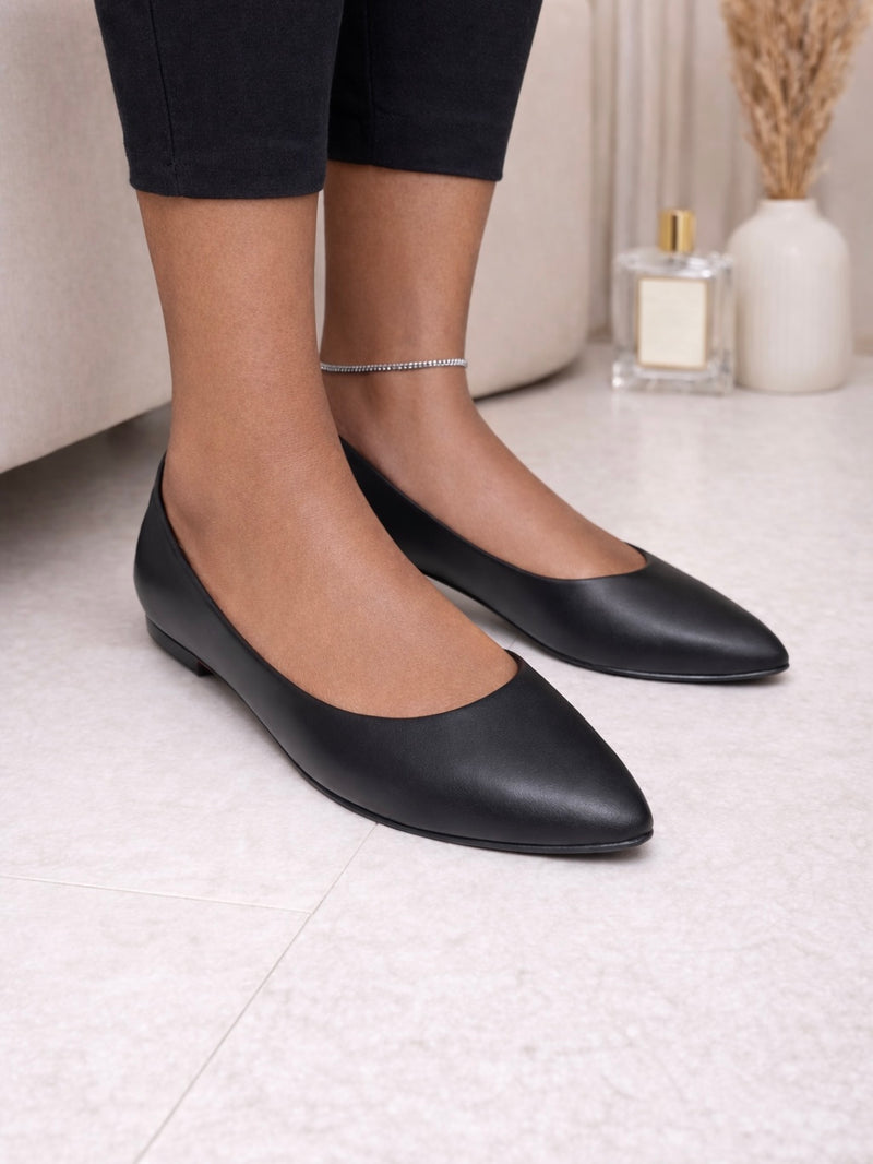 Beira Rio Pointed-Toe Comfort Ballet Flats 4136.395
