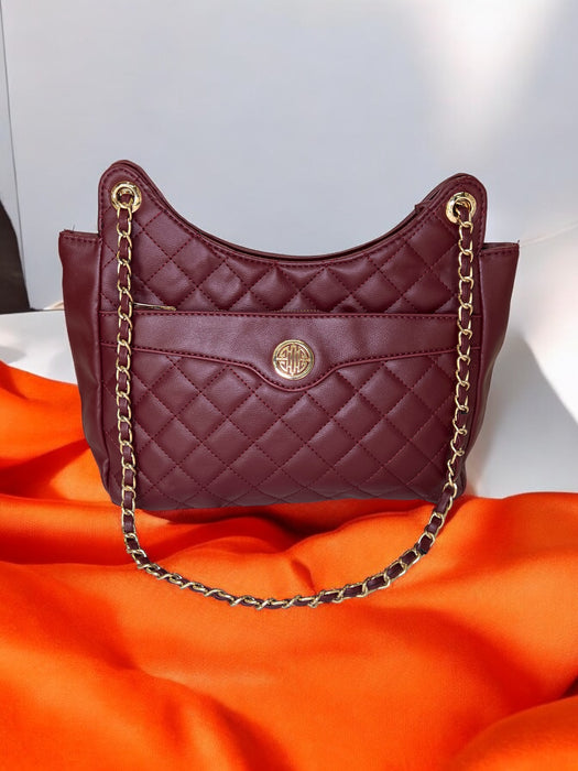 Chic Quilted Chain-Strap Handbag