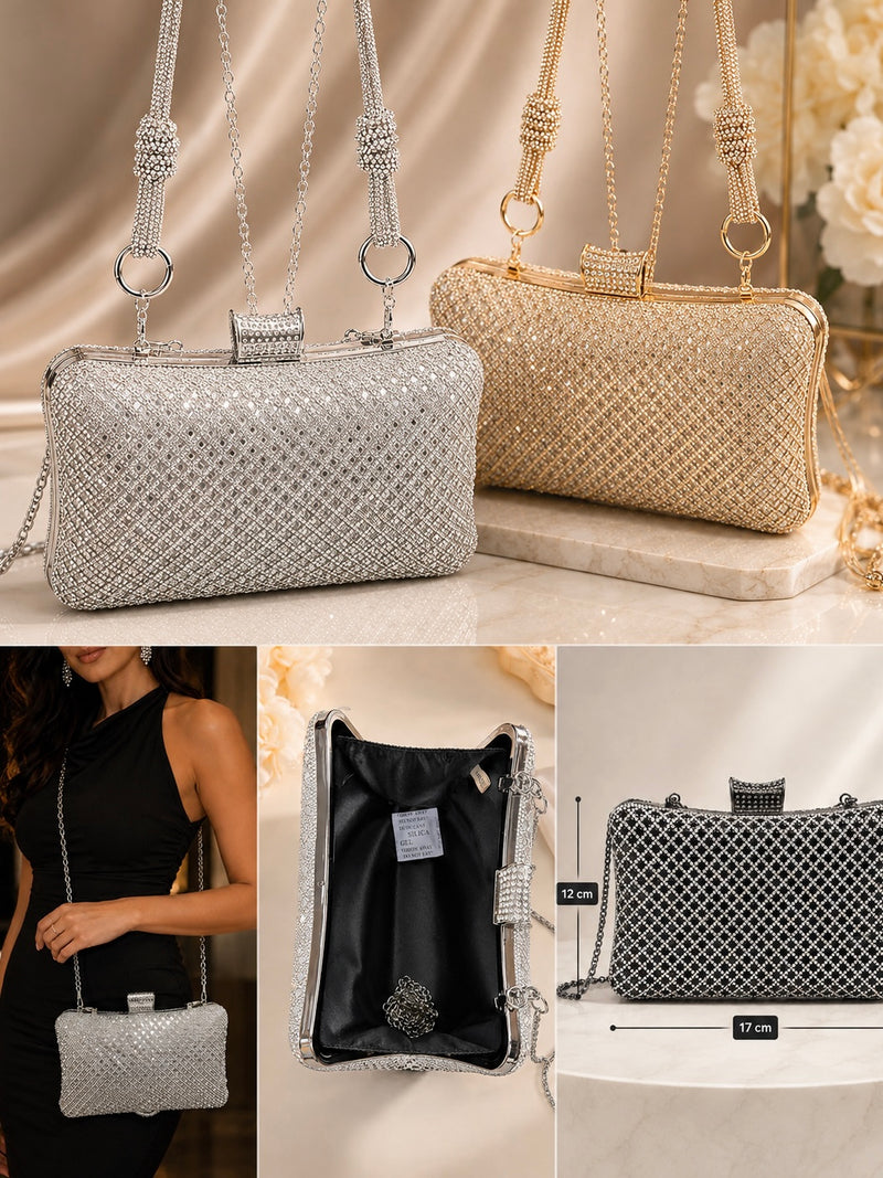 Crystal Glitz Evening Clutch Bag A060