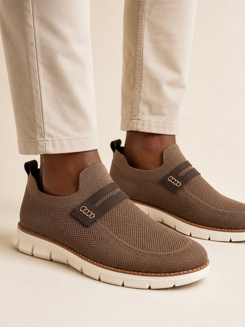 Soft Steps FlexKnit Comfort Strap Slip-On Sneakers B2-1