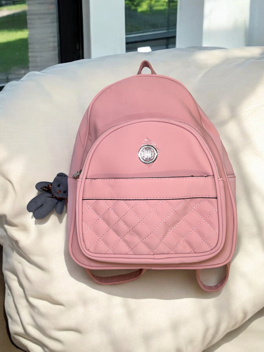 Quilted Charm Backpack by GRENOBIL A7682