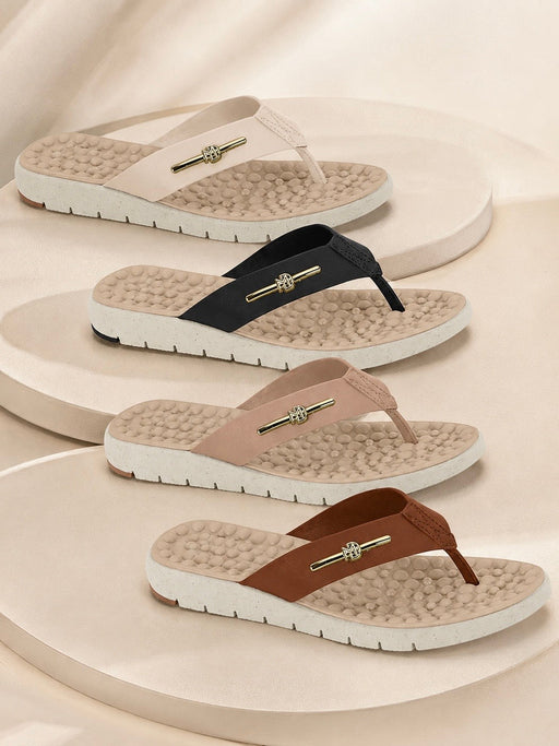 Modare Massaging Thong Sandal 7162.217 in Cream, Black, Nude, and Hazelnut