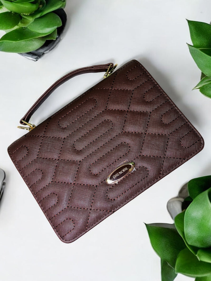 Grenobil Quilted Mauve Handbag D9299