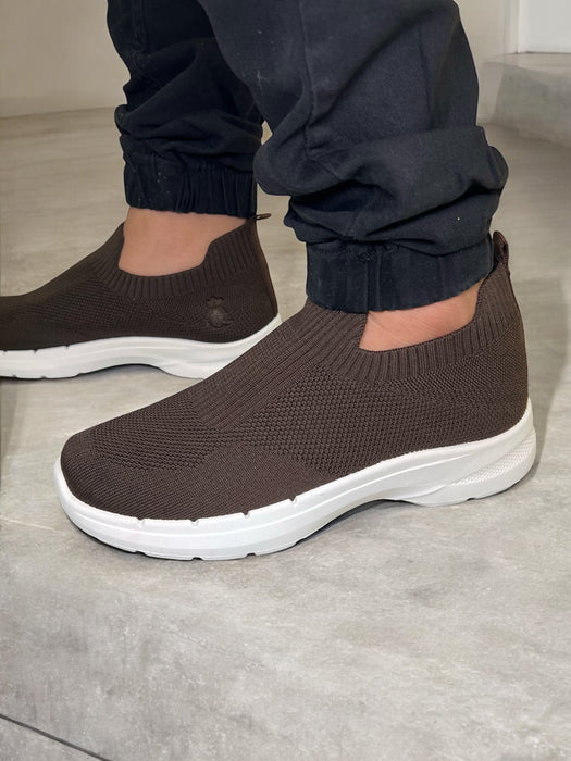 SHIDaQIN Earthbound Comfort Knit Slip-On Sneakers