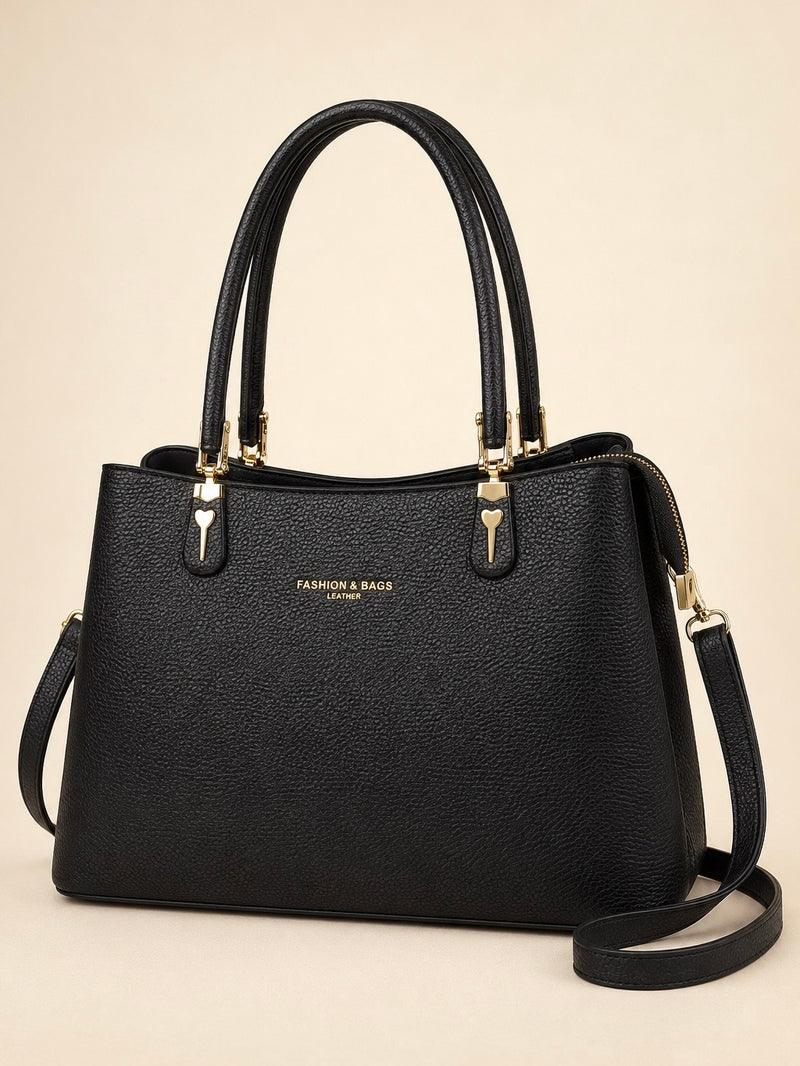Executive Elegance 3-Compartment Handbag A-070