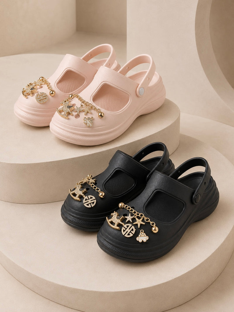 Charm Pop Comfort Clog Sandals A-050