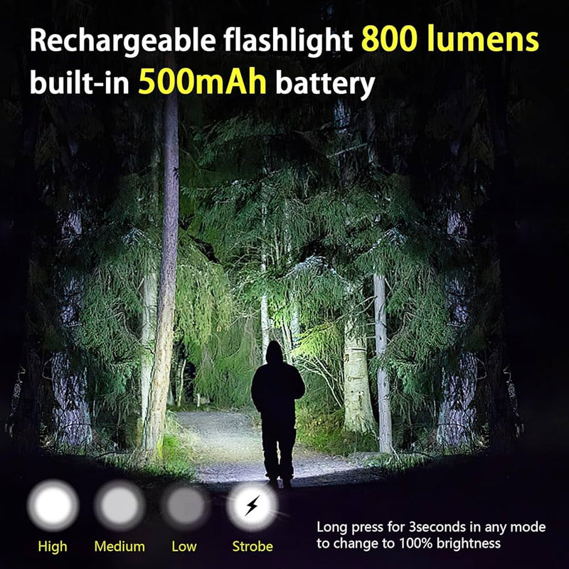 COB Single Pack Rechargeable Keychain Light - Compact & Powerful Illumination