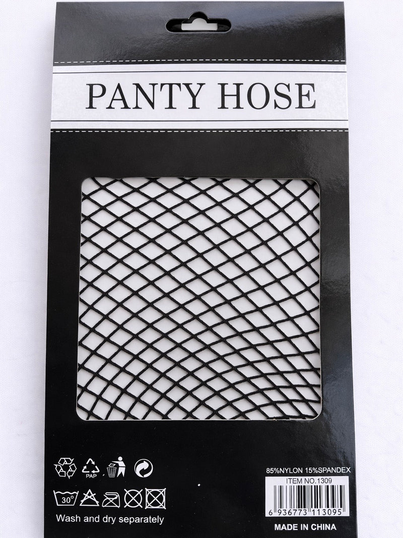 SmallBirdMate Fishnet Pantyhose – Classic Black Net Tights 1309-1
