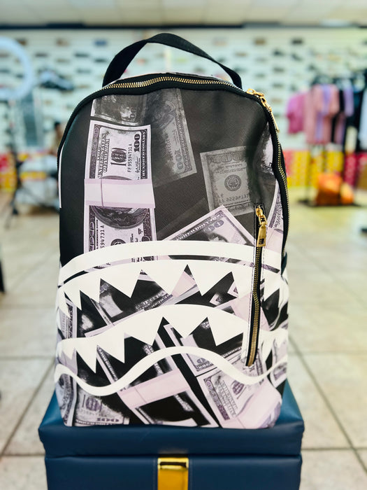 Monochrome Money Shark Backpack by Sprayground
