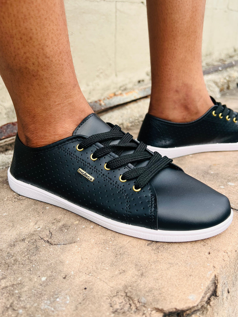 Moleca Perforated Comfort Lace Up Tennis Shoes 5605.449
