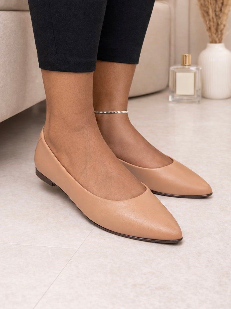 Beira Rio Pointed-Toe Comfort Ballet Flats 4136.395