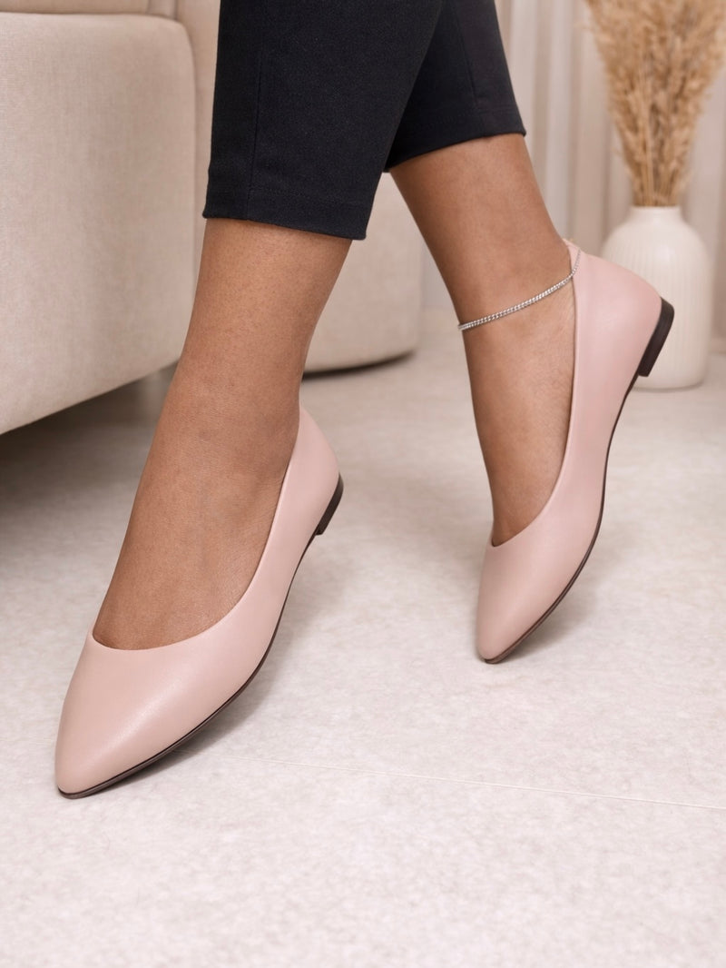 Beira Rio Pointed-Toe Comfort Ballet Flats 4136.395
