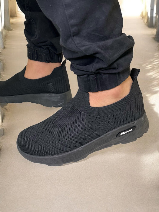 SHIDaQIN Deep Sea Drift Slip-On Knit Sneakers