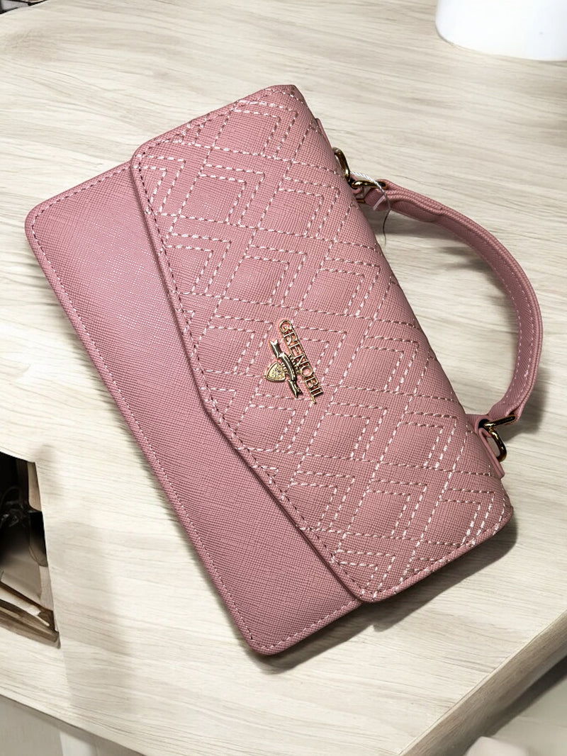 Grenobli Elegant 3 Piece Diamond-Quilted Handbag Set D9312