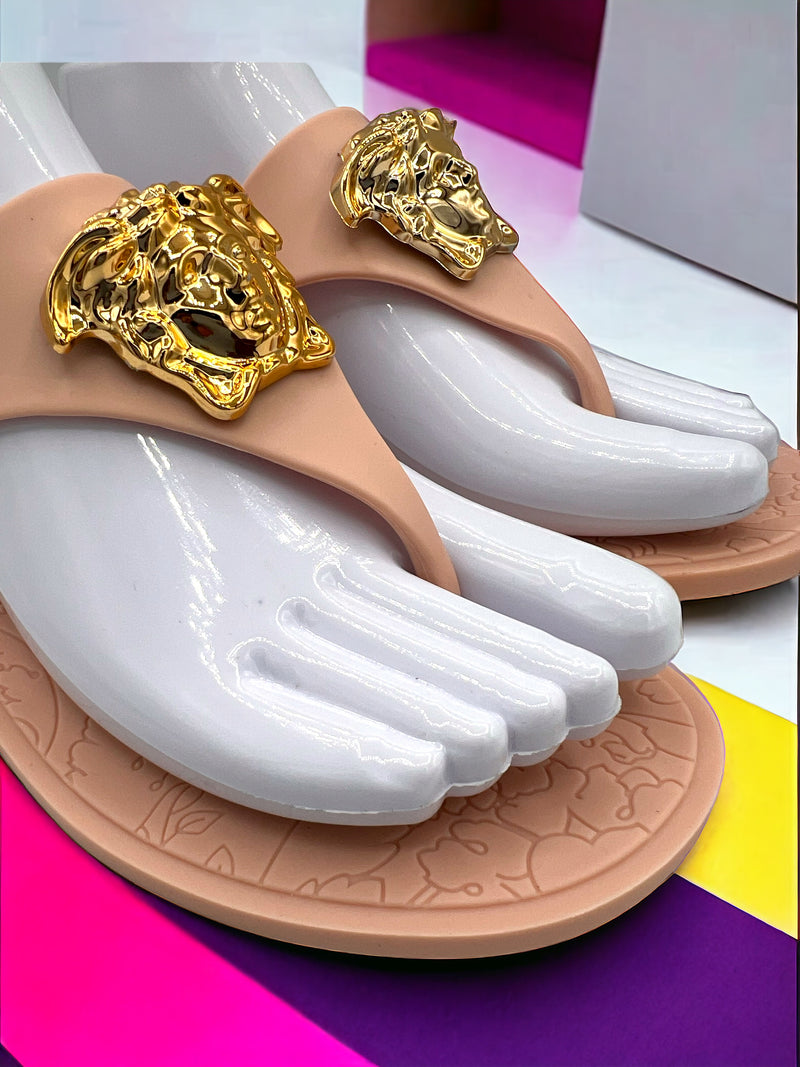 Ladies VERSACE Medusa Head Motif Sandals