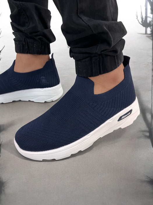 SHIDaQIN Deep Sea Drift Slip-On Knit Sneakers