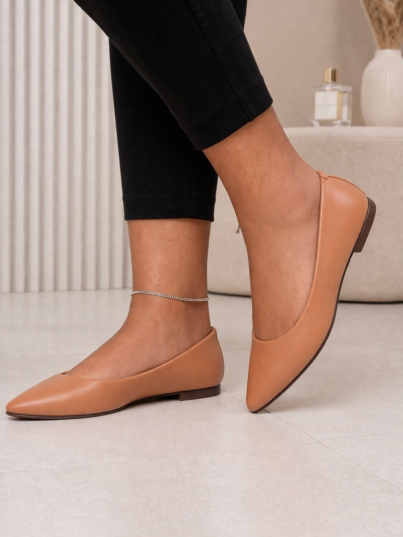 Beira Rio Pointed-Toe Comfort Ballet Flats 4136.395