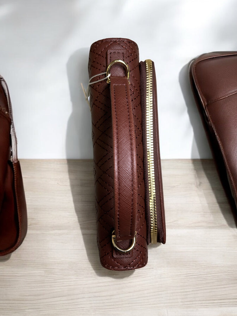 Grenobli Elegant 3 Piece Diamond-Quilted Handbag Set D9312